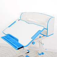 Парта учнівська дитяча Bambi M 4819-4 Синій | Комплект зростаюча парта і стілець, фото 2