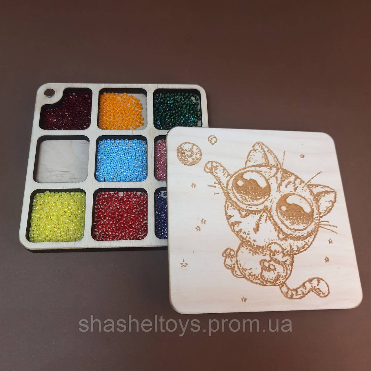 Квадратный Мини Органайзер для Бисера, Бусин и Прочей Мелочевки ...