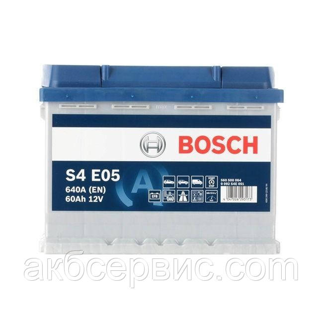 Акумулятор автомобільний Bosch 6СТ-60 S4E EFB (S4E 051), фото 1