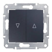 Вимикач Schneider-Electric Sedna д/жалюзі графіт ( SDN1300170 )