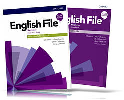 English File fourth edition Beginner, Student's book + Workbook / Навчитель + зошит англійської мови