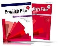 English File Fourth Edition Elementary, Student's book + Workbook / Учебник + Тетрадь английского языка
