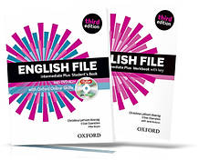 English Intermediate File Plus, student's book + Workbook / Підручник + Зошит англійської мови