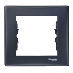 Рамка Schneider-Electric Sedna 1-пост графіт ( SDN5800170 )