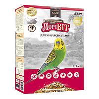 Корм для хвилястих папуг ЛоріВіт корм для птахів (фруктовий, горіховий та медовий) 1.2 кг
