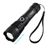 Ліхтар Police X71-HP50, ЗУ micro USB, 1x26650/3xAAA, індикація заряду, zoom, фото 3