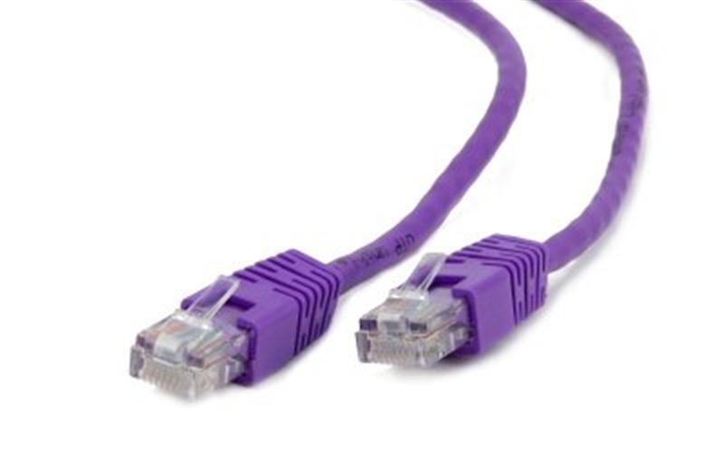 Патч-корд UTP Cablexpert (PP12-0.25M/V) литий, 50u "штекер із заскочкою, 0.25 м, фіолетовий