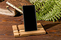 Деревянная подставка держатель для телефона планшета