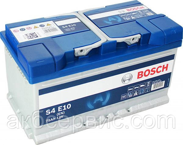 Акумулятор автомобільний Bosch 6СТ-75 S4 Silver (S4E 100)