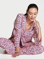 Розовая фланелевая женская пижама Victoria's Secret Виктория Сикрет оригинал из новой коллекции