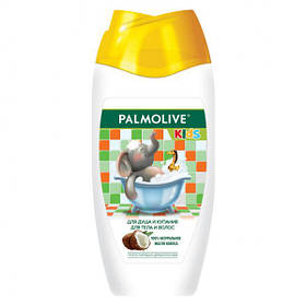 Дитячий гель для душу та купання палмолів Palmolive Kids для тіла та волосся, з кокосом, 250 мл
