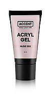 Акрил-гель для нігтів Accent Acryl Gel Nude 005 нюд 30 г