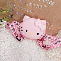 Детская сумочка силикон Hello Kitty. Детский кошелек силиконовый 11*9*3