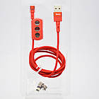 Кабель магнітний 3 в 1 Hoco U98 (Micro/Type-C/Lightning) Red, фото 6
