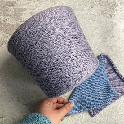 Пряжа в бобіні альпака Art. Mito Filatura di Pollone 520м/100г колір Сіра лаванда