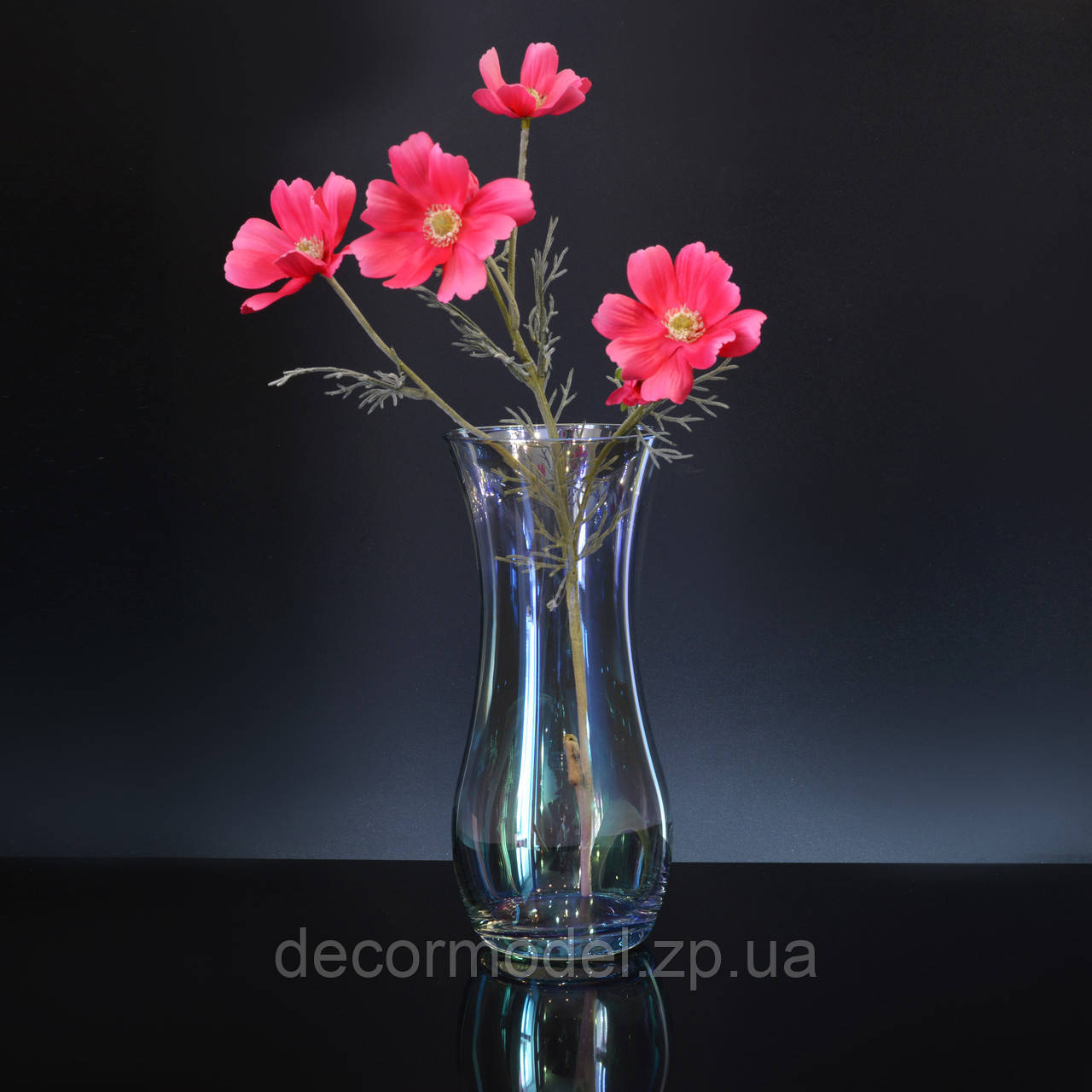 Ваза фігурна Pasabahcen Flora 26 см 43966 перламутр