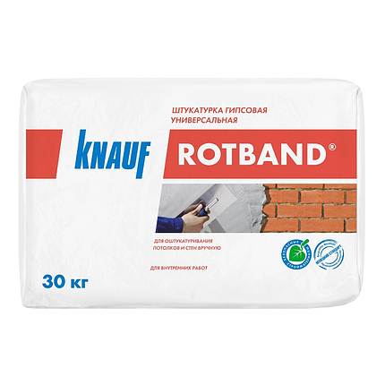 Штукатурка гіпсова Кнауф Ротбанд (30 кг) Knauf Rotband, фото 2