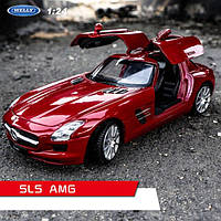 Машина металлическая Мерседес-Бенц СЛС 24025W "WELLY"1:24 MERCEDES-BENZ SLS AMG