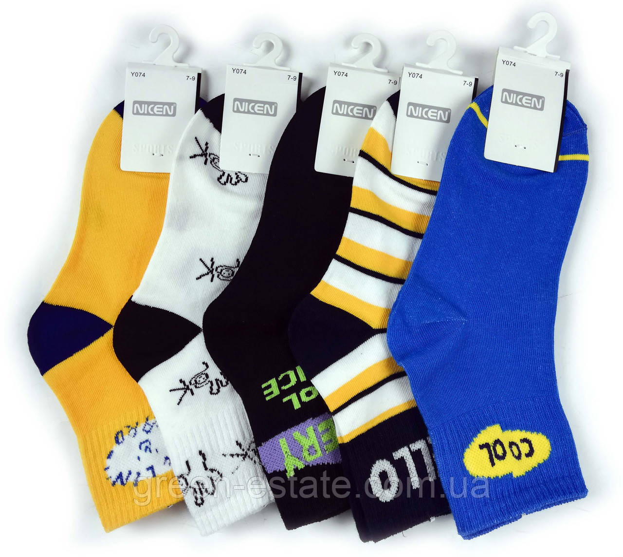 Шкарпетки дитячі асорті NICEN 7-9 років