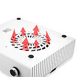 Професійна витяжка BQ 858-1 для манікюру і педикюру з НЕРА-фільтром, 80Вт. Білий, фото 4