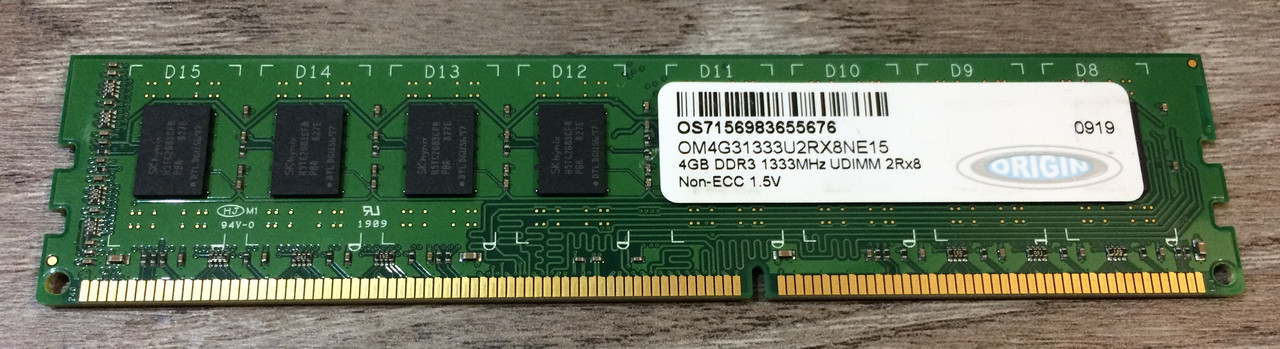 4GB DDR3 1333MHz PC3 10600U 2Rx8 RAM Оперативна пам'ять Різні, фото 1