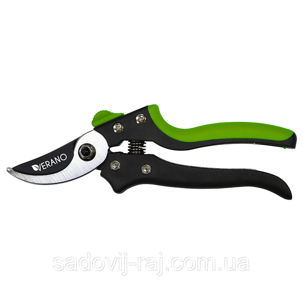 Секатор садовий Verano 71-804 205мм косий зріз 18мм, фото 1