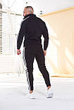 Спортивний костюм чоловічий олімпійка +штани чорний весна Київ, фото 2