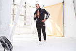 Спортивний костюм чоловічий олімпійка +штани чорний весна Київ, фото 4