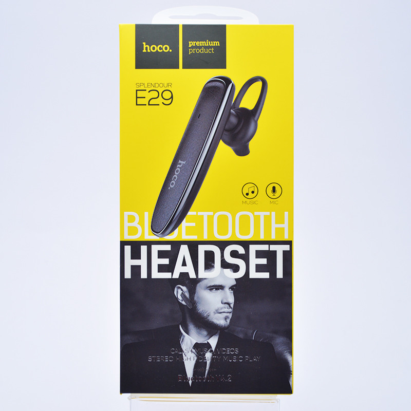 Гарнітура Bluetooth HOCO E29 Black