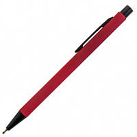 Ручка шариковая металлическая ARIA soft touch для лазерной гравировки логотипа Красный