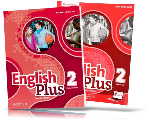 English Plus 2, student's book + Workbook / Підручник + Зошит англійської мови