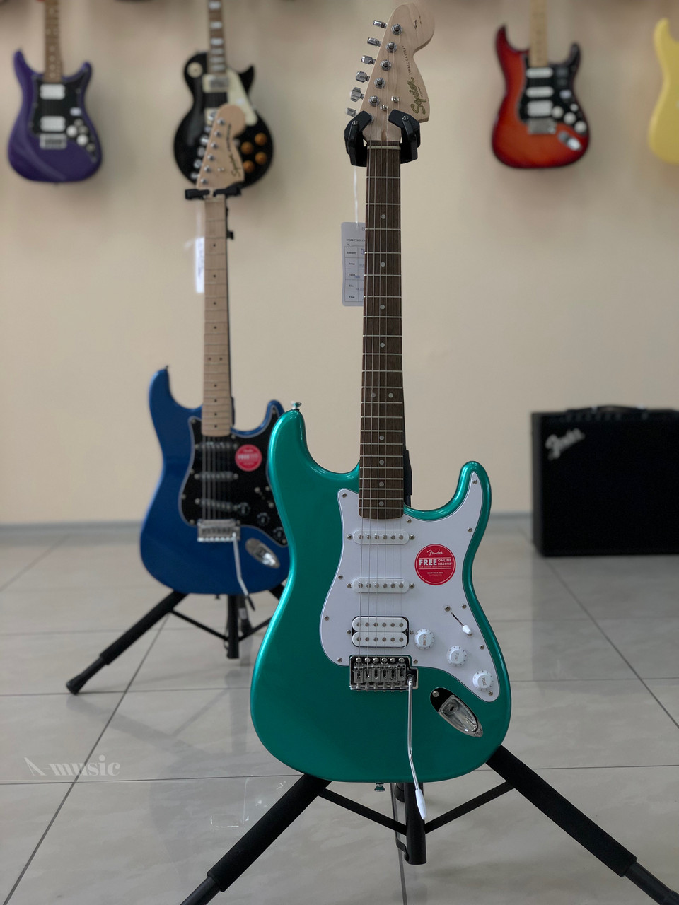 Електрогітара SQUIER by FENDER AFFINITY STRAT HSS LRL RACE GREEN