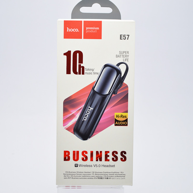 Гарнітура Bluetooth HOCO E57 Black