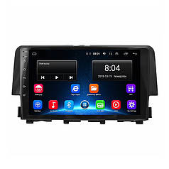 Штатна магнітола Lesko для Honda Civic X 2015-2021 екран 9" 2/32Gb/ Wi-Fi Base Android GPS Хонда Цивік