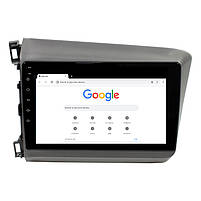 Штатна магнітола Lesko для Honda Civic (2012-2015 г.в.) 9" 1/16 GB Wi-Fi Optima Андроїд Хонда цивік 12 шт., фото 2