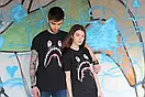Чорна стильна футболка з логотипом bape shark, фото 3