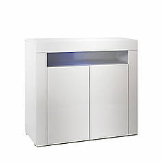 Комод 2дв Модерн Білий глянець