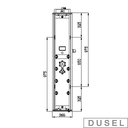 Гидромассажная панель Dusel DU787392M (зеркальная) - фото 10 - id-p1570845790