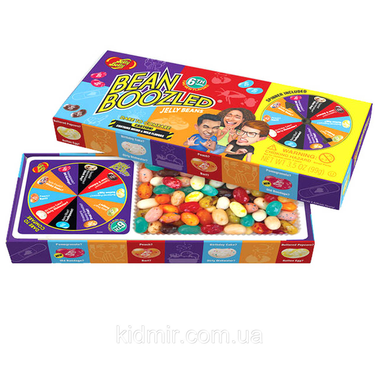 Цукерки Джеллі Беллі Боби Гаррі Поттера і Рулетка 6 серія 99 грм Jelly Belly Bean Boozled