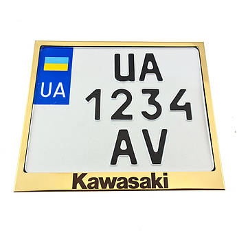 Рамка для монономера Kawasaki gold метал