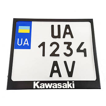 Рамка для монономера Kawasaki black метал