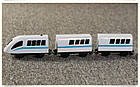 Електричний локомотив з вагонами Iekool, 3+ (Brio, Ikea) Білий, фото 2