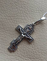 Серебряный православный крест 925пробы