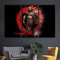 Картина інтер'єрна на полотні Кратос, Бог Війни, God of War 90, 60, 3