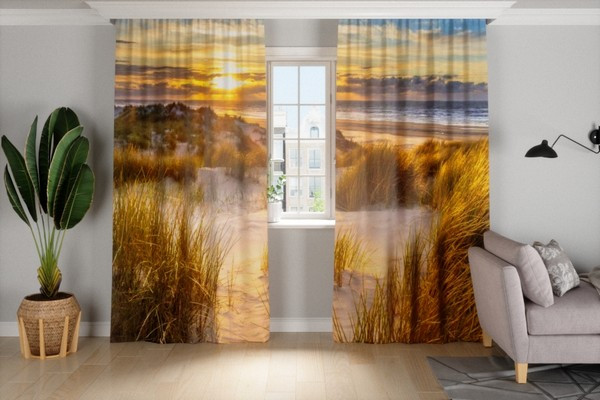 Фотоштори в зал, в спальню, на кухню Захід сонця, фото 1