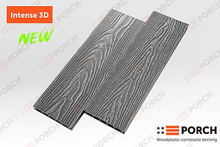 Терасна дошка Porch Intense 3D колір Silver 150*24*3000-4000 мм