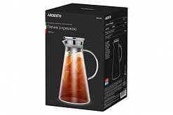 Глечик з боросилікатного скла 1,8 літра з кришкою Ardesto AR-2618-PG