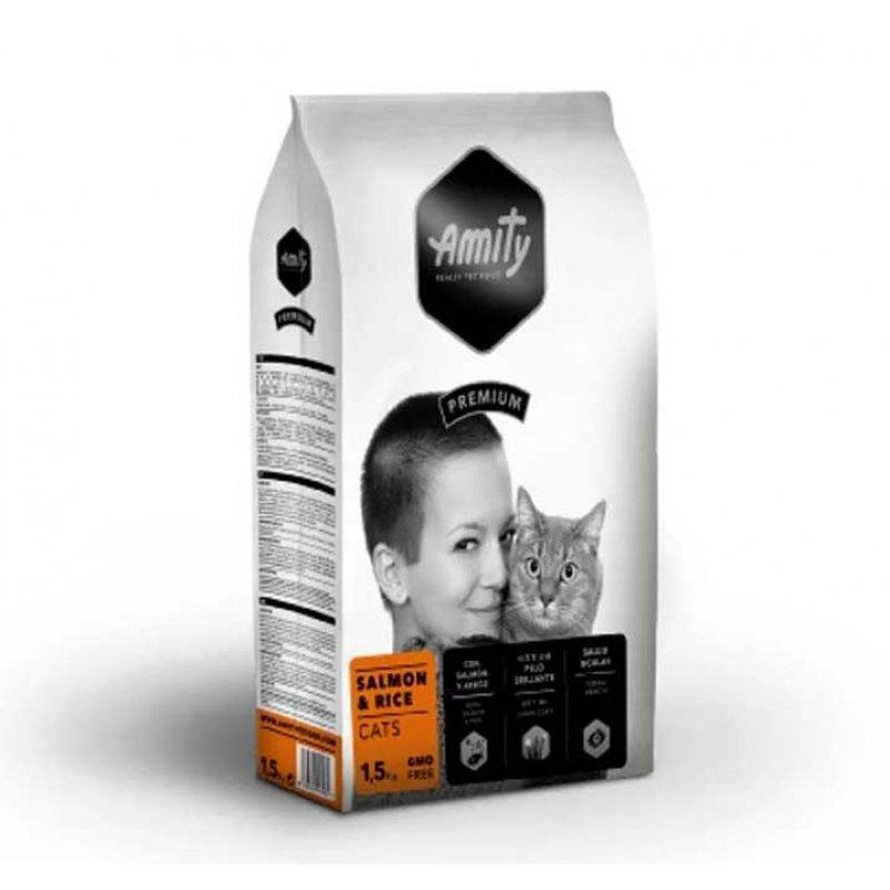 Amity Cat Adult Salmon and Rice - сухий корм Аміті з лососем та рисом для котів - 0.6 кг