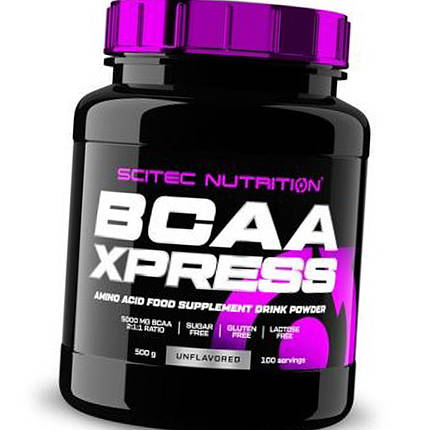 BCAA амінокислоти Бсаа Scitec BCAA XPRESS 500 г без смаку, фото 2