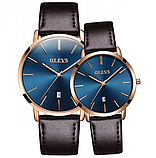 Гарний жіночий класичний годинник, Стрелочний годинник зі шкіряним ремінцем, фото 6